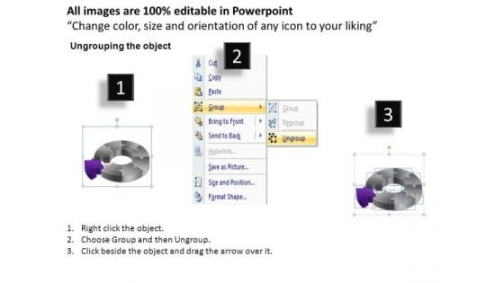PowerPoint Backgrounds Strategy Circular Chart Ppt Template
