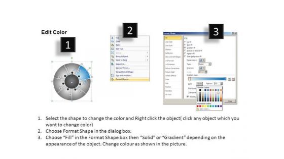 PowerPoint Backgrounds Strategy Circular Puzzle Ppt Slidelayout