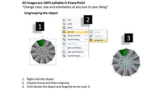 PowerPoint Backgrounds Strategy Circular Quadrant Ppt Slide Designs