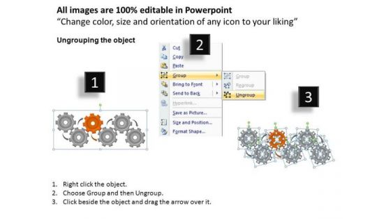 PowerPoint Backgrounds Strategy Gears Ppt Templates