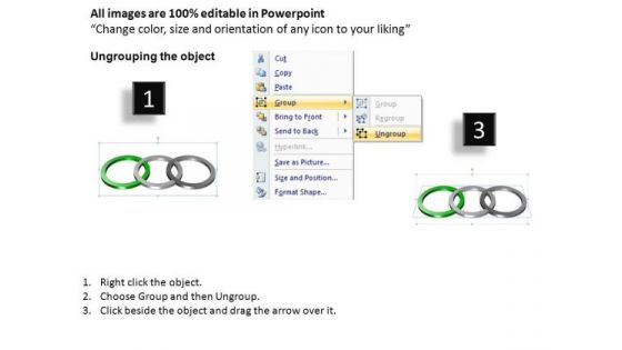 PowerPoint Backgrounds Strategy Rings Ppt Template