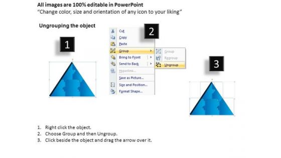 PowerPoint Backgrounds Strategy Triangle Puzzle Ppt Presentation
