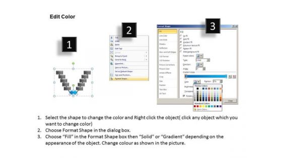 PowerPoint Backgrounds Strategy V Diagram Ppt Themes
