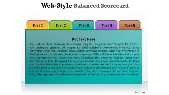 PowerPoint Backgrounds Strategy Web Style Balanced Ppt Slides