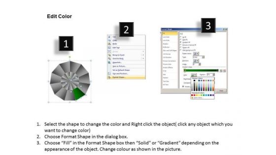 PowerPoint Backgrounds Success Circular Quadrant Ppt Theme