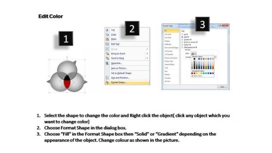 PowerPoint Backgrounds Success Four Overlapping Ppt Design Slides