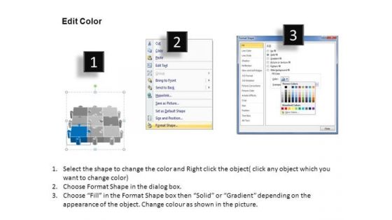 PowerPoint Backgrounds Success Puzzle Process Ppt Templates