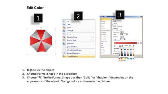 PowerPoint Backgrounds Success Umbrella Chart Ppt Themes
