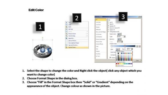 PowerPoint Backgrounds Teamwork Circular Process Ppt Slide