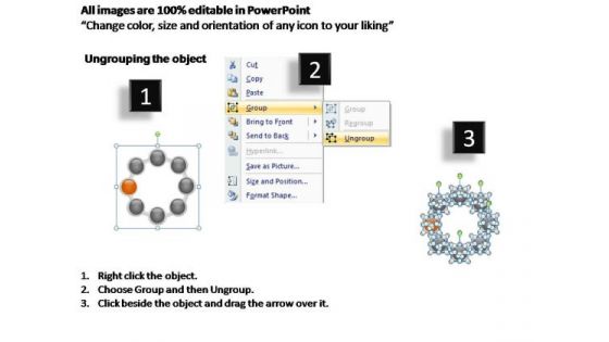 PowerPoint Backgrounds Teamwork Cycle Process Ppt Design Slides