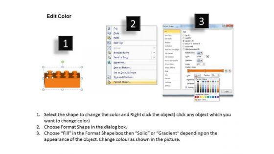 PowerPoint Backgrounds Teamwork Lego Blocks Ppt Process