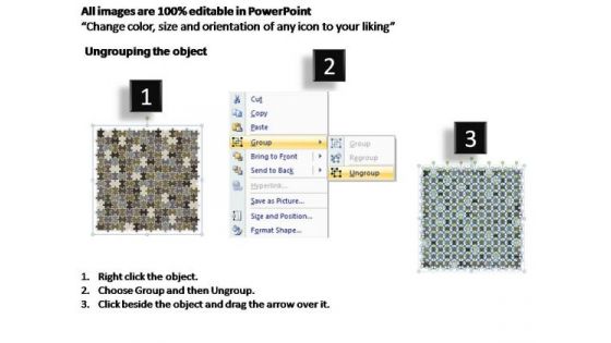 PowerPoint Backgrounds Teamwork Rectangular Jigsaw Puzzle Ppt Slides