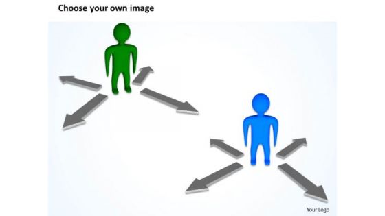 PowerPoint Business 3d Man And Arrows Pointing Slides