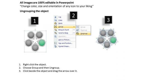 PowerPoint Business Colorful Slide Of Five Text Circles Ppt 2 Templates