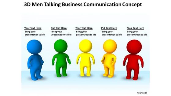 PowerPoint Business Communication Concept Templates Backgrounds For Slides