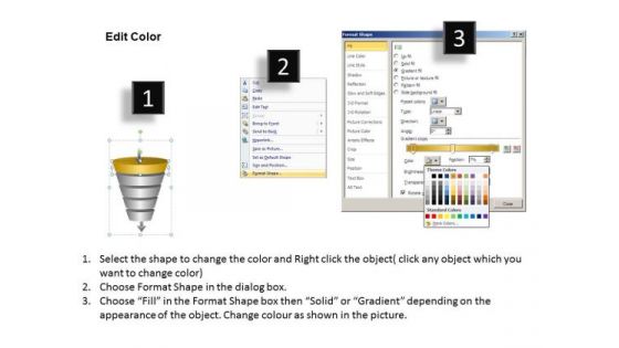 PowerPoint Business Funnel Diagram Templates Backgrounds For Slides