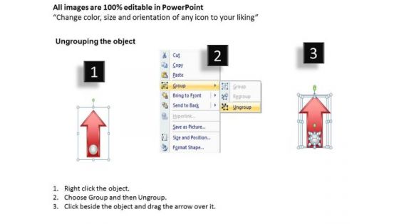 PowerPoint Circular Arrows Colorful Parallel Process 5 Stages Ppt Templates