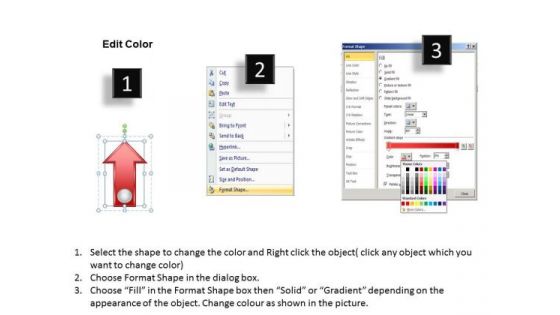 PowerPoint Circular Arrows Colorful Parallel Process 5 Stages Ppt Templates