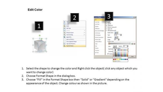 PowerPoint Clipart 3d Cube Broken PowerPoint Slides And Ppt Diagram Templates