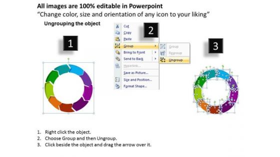 PowerPoint Cycle Diagrams With Editable Stages Ppt Templates