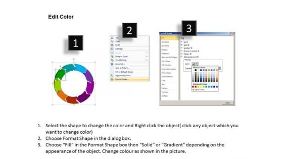 PowerPoint Cycle Diagrams With Editable Stages Ppt Templates