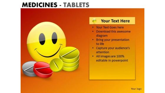 PowerPoint Design Business Competition Mission Medicine Tablets Ppt Themes