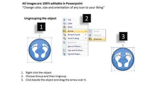 PowerPoint Design Business Education Footprints Ppt Slides