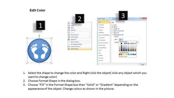 PowerPoint Design Business Education Footprints Ppt Slides