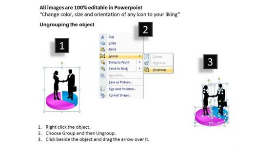 PowerPoint Design Chart Handshake Ppt Slides