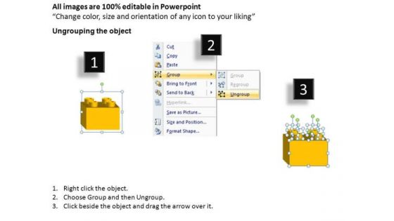 PowerPoint Design Chart Lego Blocks Ppt Slides