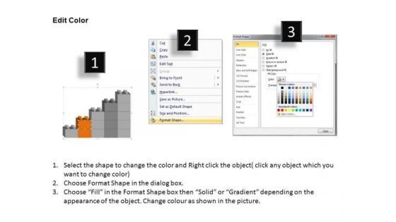 PowerPoint Design Chart Lego Ppt Slide