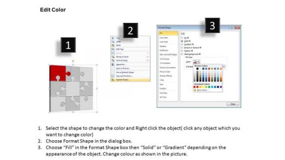 PowerPoint Design Chart Puzzle Process Ppt Backgrounds