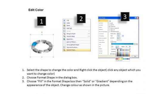 PowerPoint Design Circle Chart Ring Process Ppt Template