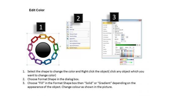 PowerPoint Design Circular Chain Process Education Ppt Theme