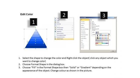 PowerPoint Design Corporate Leadership 3d Triangle List Ppt Process