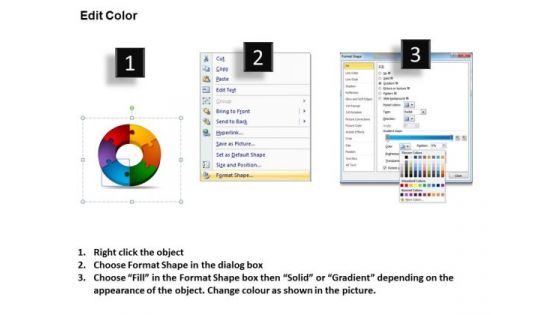 PowerPoint Design Cycle Chart Circular Puzzle Ppt Slides
