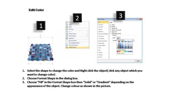 PowerPoint Design Diagram 9x10 Rectangular Jigsaw Puzzle Matrix Ppt Slide