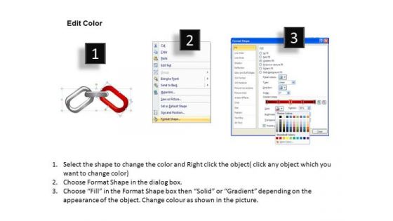 PowerPoint Design Diagram Chains Process Ppt Design