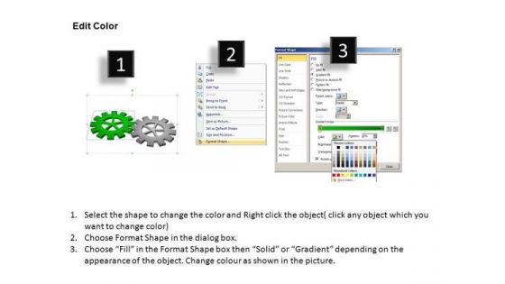 PowerPoint Design Diagram Gears Process Ppt Presentation