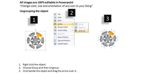 PowerPoint Design Diagram Round Process Flow Chart Ppt Template