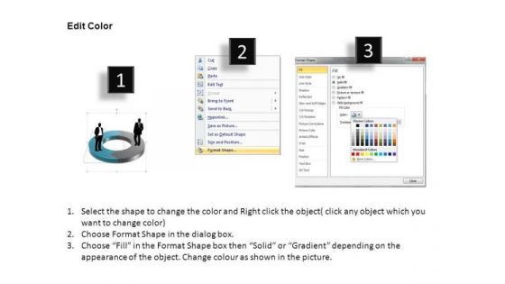 PowerPoint Design Download Interconnected Ppt Process