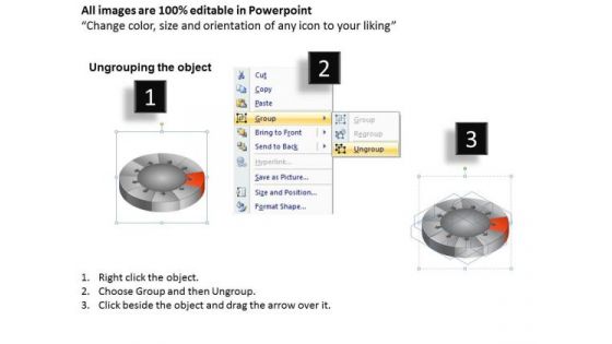 PowerPoint Design Editable Circular Process Ppt Theme