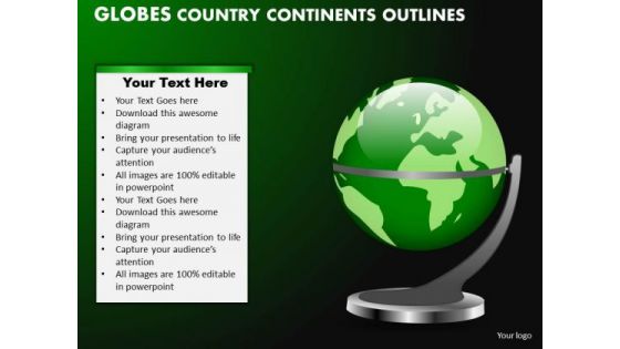 PowerPoint Design Editable Globes Country Ppt Process