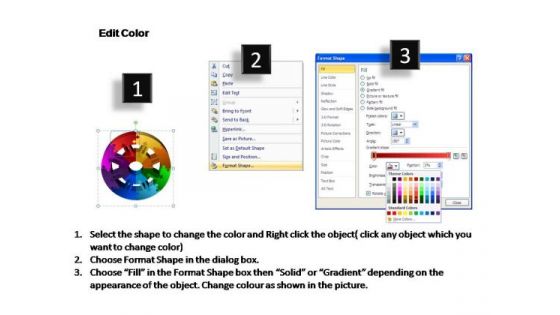 PowerPoint Design Education Circular Ppt Design