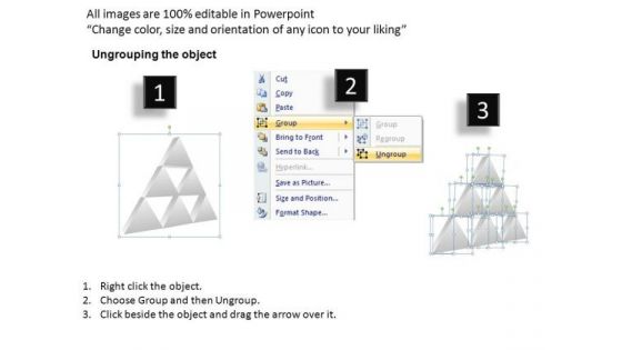 PowerPoint Design Executive Competition Triangles Ppt Templates