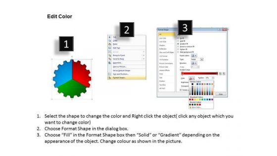 PowerPoint Design Gear Process Company Ppt Template