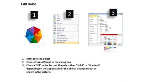 PowerPoint Design Global Hexagon Puzzle Ppt Slides