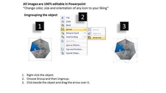 PowerPoint Design Growth Heptagon Puzzle Ppt Slides