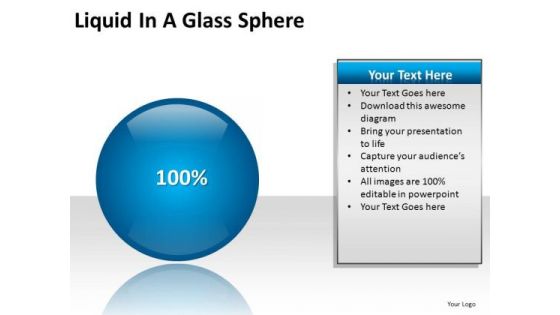 PowerPoint Design Growth Liquid In A Glass Sphere Ppt Presentation