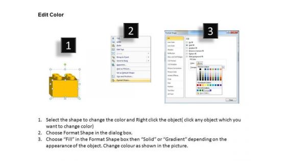 PowerPoint Design Leadership Lego Blocks Ppt Theme